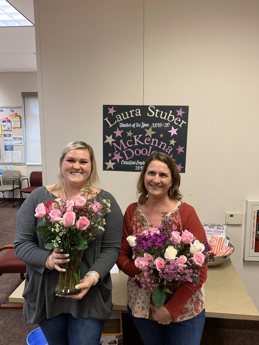 SolanaPacific's tweet image. Celebrating our Teacher of the Year, Laura Stuber, and Classified Employee of the Year, McKenna Dooley! These two are perfect representations of the dedication and student-centered team we have at Solana Pacific! Congratulations! #sbsdedu #sbsdsp