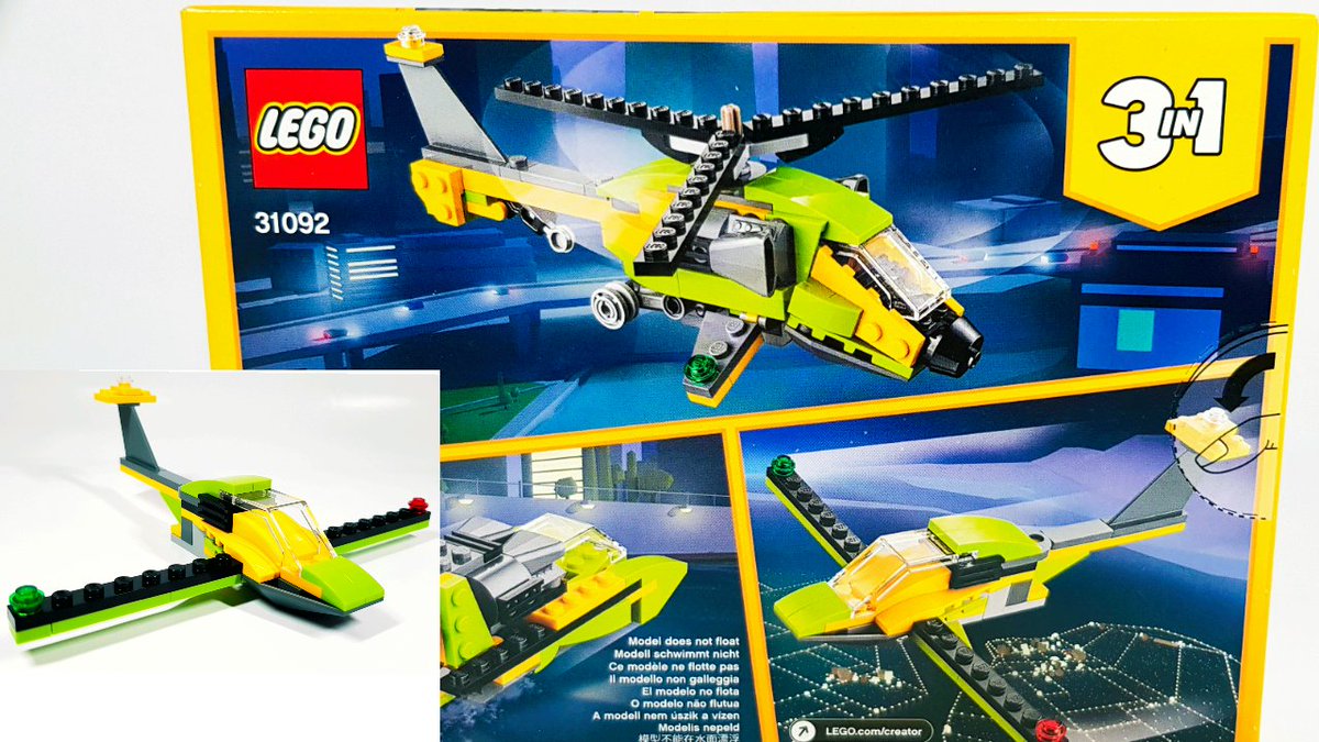 SurpriseeggsT's tweet photo. Hey guys.
LEGO #2 arrives.
Video link: 
https://t.co/u3ORTAKW9X
╔══╗
╚╗╔╝
╔╝(¯`v´¯)
╚══`.¸.Have fun watching.
☞PLS Don't Forget to like, retweet and subscribe to my channel.
❤♡♥
#lego #airplain #legocreator #aircraft https://t.co/6TQSOgYZUT