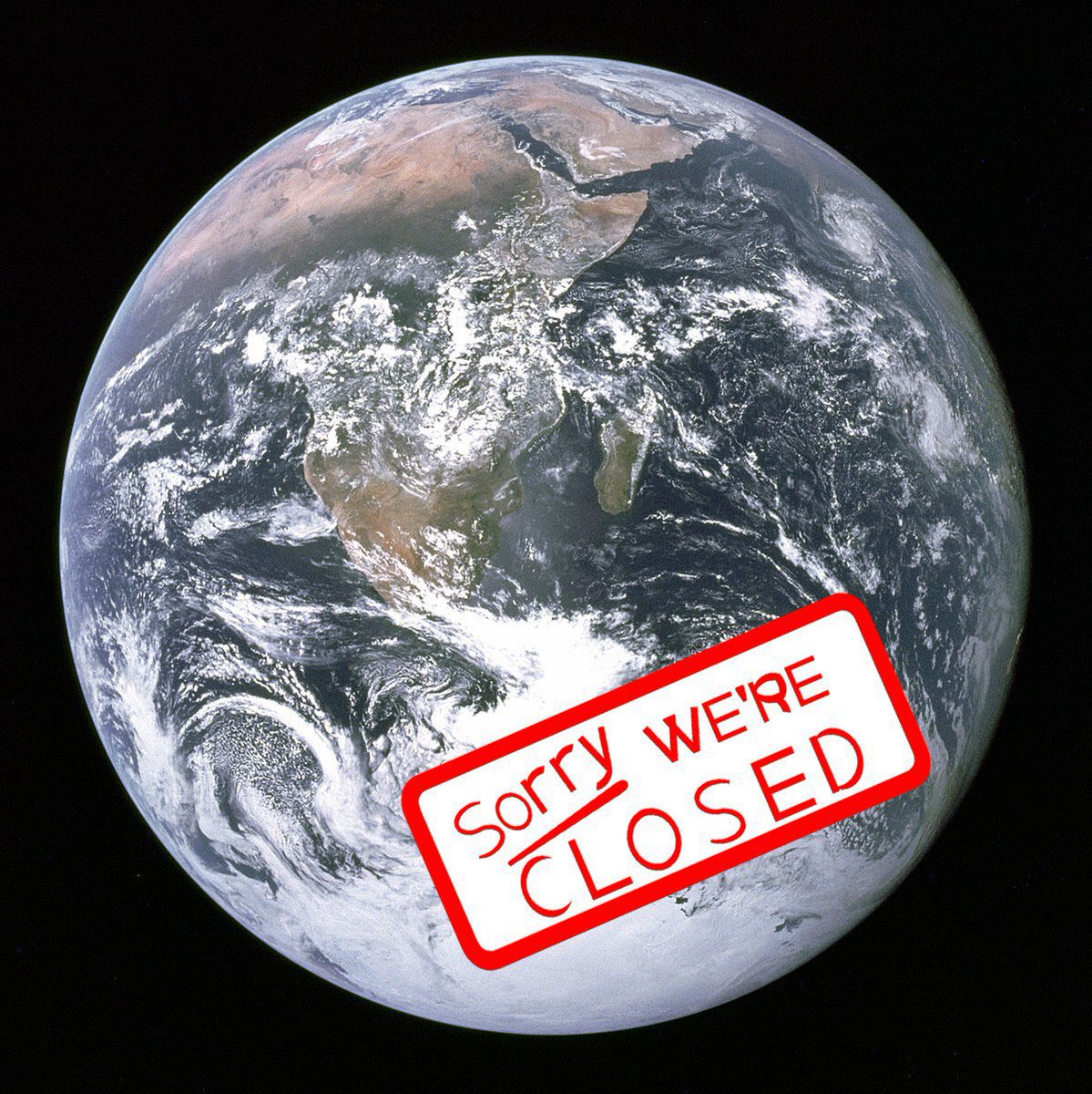 crypto_iso's tweet image. #earthisclosedforbusiness 

Art by @Swansonflows 

Retweet it and make it viral. 

@TheTweetOfGod