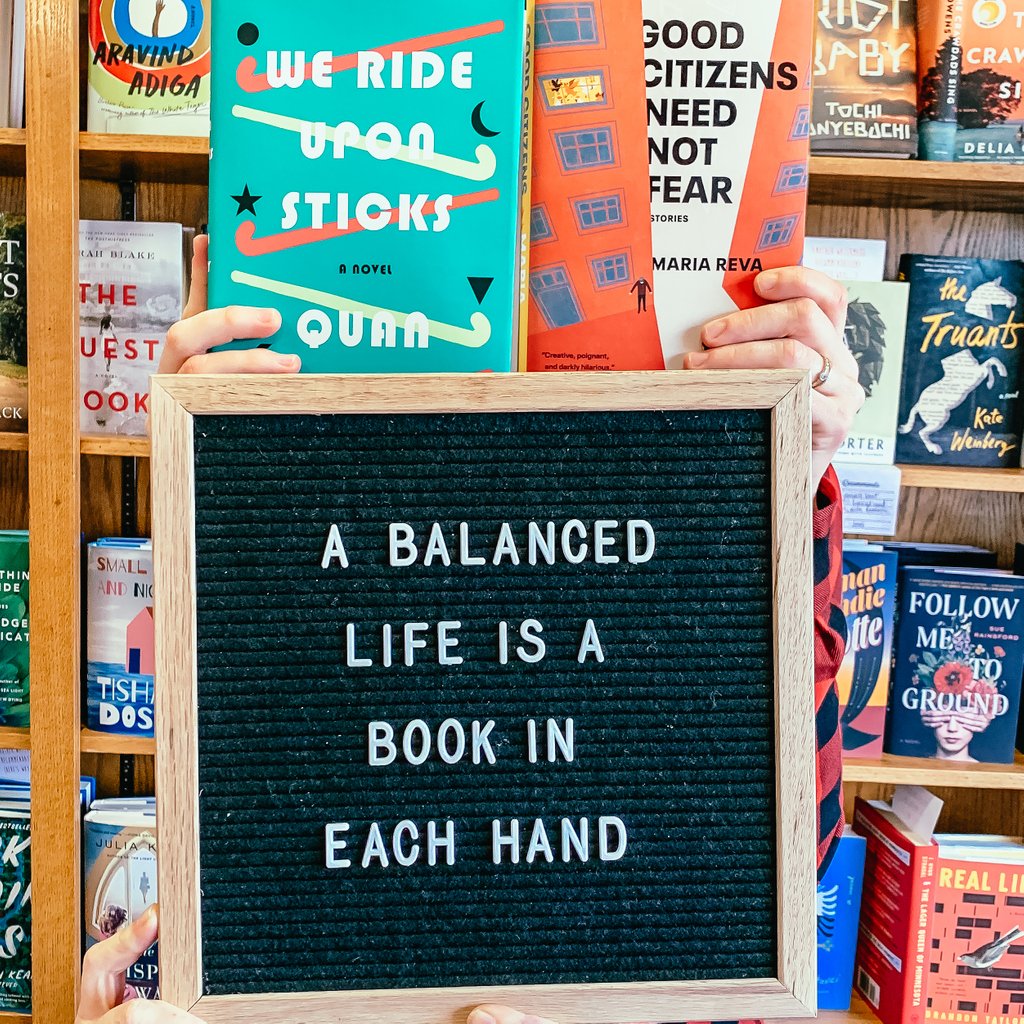 Watermarkbooks's tweet photo. It's all about attaining balance. #BookTruths
#bibliophile #bookworm #booklover #bookish #igreads #booklove #bookaddict #bookphotography #bookaholic #Books #AmReading #BookAddict #InstaBooks #BookNerd #BookQuotes #LetterboardQuotes #BookwormQuotes https://t.co/02HTsyoZba