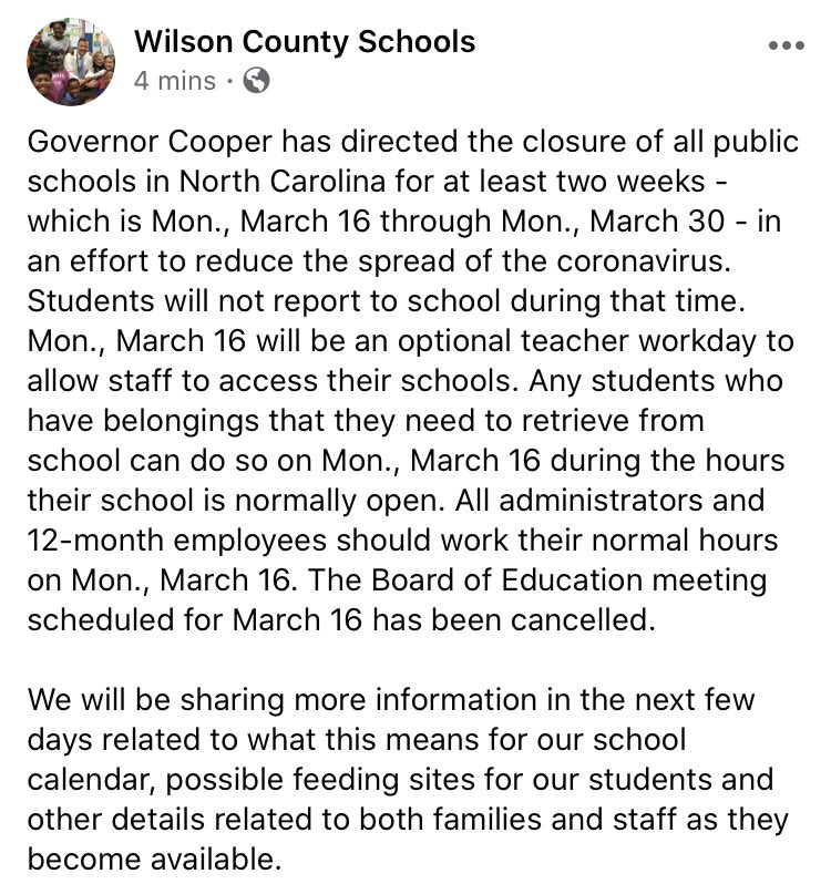 WilsonSchoolsNC's tweet photo. https://t.co/OzsbG0GAWm