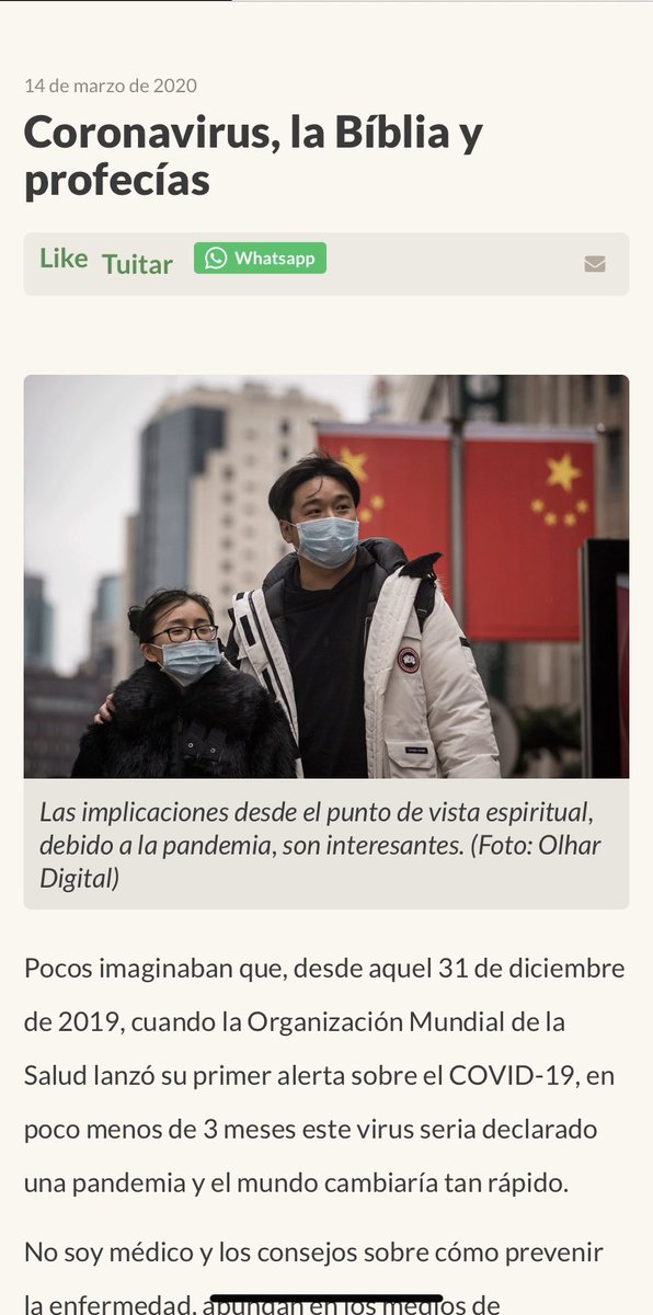 jorgerampogna's tweet photo. Escribí este artículo sobre el #coronavirus, la Biblia y la pérdida de las libertades individuales.

Le da un #RT? Les dejo el link 

https://t.co/xwlXAQpN9Z 

#coronavirus #COVIDー19 https://t.co/w7YE7vN0Wv