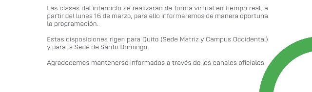 UTEoficial's tweet photo. 🛑#ATENCIÓN | Informamos a nuestros DOCENTES y ESTUDIANTES del #INTERCICLO, que la información para clases virtuales fue enviada a sus correos electrónicos. Por favor estar atentos a los comunicados que emite la @UTEoficial. #quedateEnTuCasa #quedateencasa #COVID19ec https://t.co/Oo2pd5mzR5