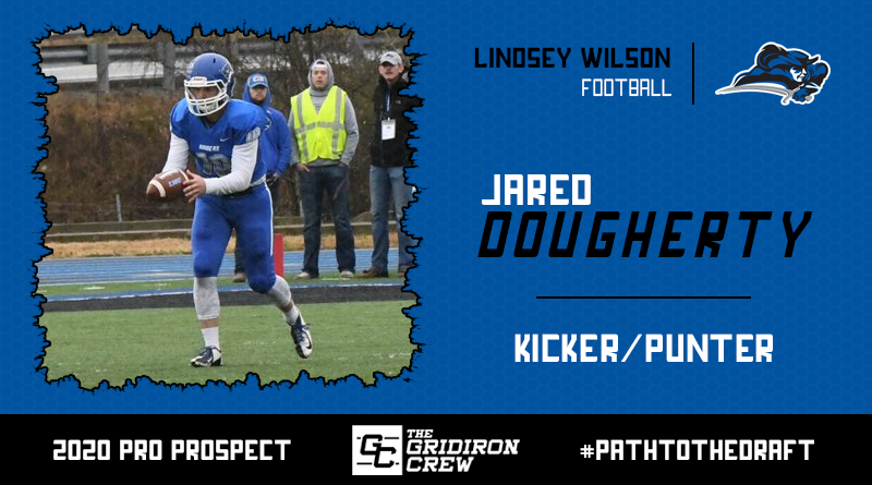 Gridiron_Crew's tweet photo. Scouts, Coaches, and GMs, here are all the reasons why you should focus your attention on 2020 Pro Prospect, Jared Dougherty (@JDarts10), a K/P from @LWC_Football!

#2020ProProspect #PathToTheDraft #NFLDraft #CFLDraft

👀 Read our Interview: https://t.co/acG6PM0YQ5 https://t.co/ZIhFvoDCyH