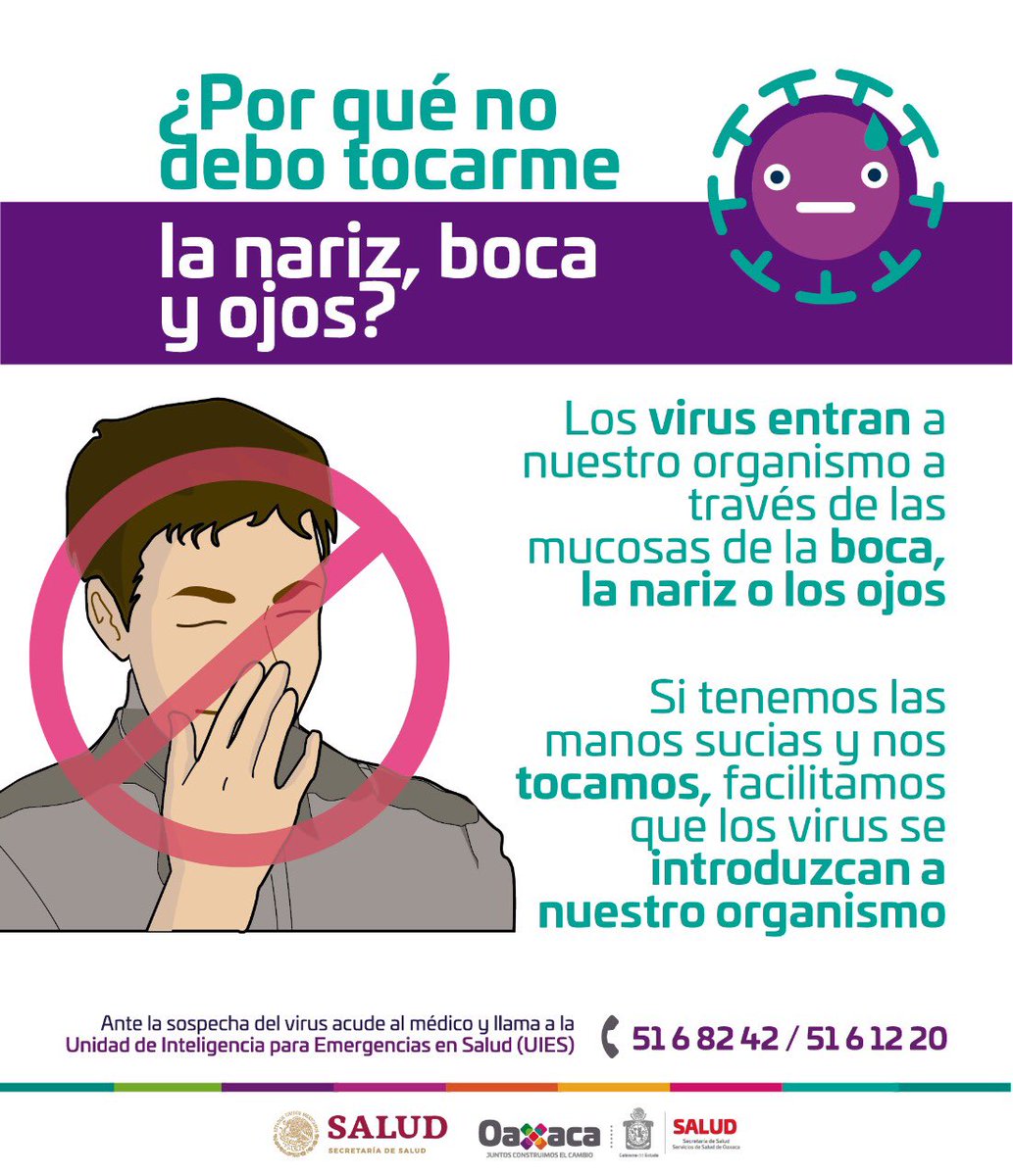 chucholox's tweet photo. Conoce las medidas preventivas de la @SSalud_mx y @SSO_GobOax para disminuir el riesgo de contagio ante el #COVID19  @goboax https://t.co/qK21mkXjIL