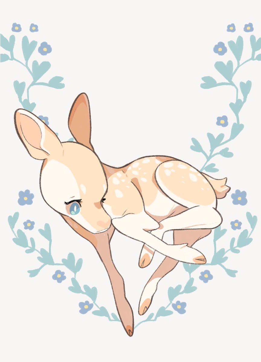 heartleaved's tweet photo. 🌱 all legs 🦌🌷 https://t.co/q59EzJDmDF
