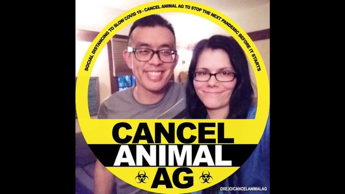 ChloeLeffakis's tweet photo. Update your profile picture w/this frame&amp; #CancelAnimalAg!
#DxE #Animals #coronavirus #pandemic #EndAnimalAgriculture
Like&amp;follow #DirectActionEverywhere @DxEverywhere, #DxESFBayArea, Wayne Hsiung @DxE_Wayne,&amp; Almira Tanner @almiratanner onFB, Twitter, IG,&amp;YouTube!
#NewProfilePic https://t.co/Kv2uQjaNef