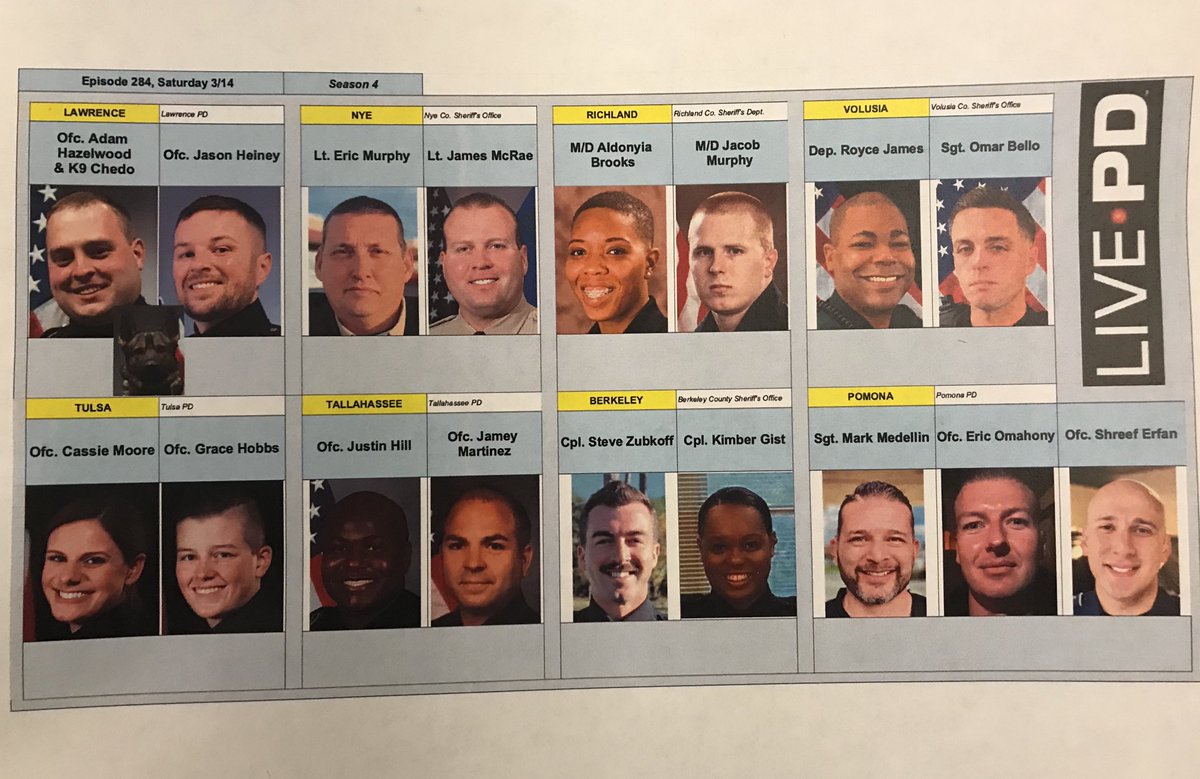 We are on. We are live. And we will be following these officers tonight hard at work throughout the country. #LivePD