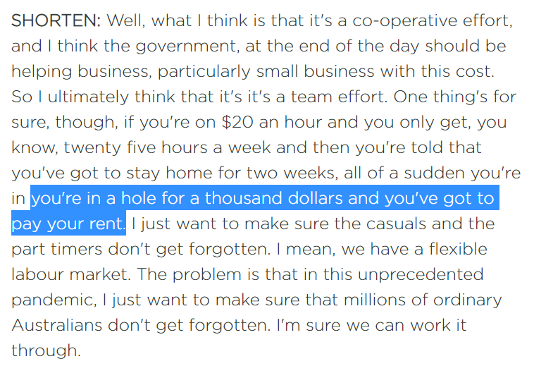 It's clear that #COVID19Aus means wage incomes - particularly for casual  workers - will take a big hit. 

But there's an implicit idea that rental incomes must continue regardless. 

1/8