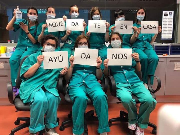 TReporta's tweet photo. Personal médico de los distintos países ha exhortado a la población a permanecer en sus viviendas, con mensajes en las redes y la etiqueta  #QuédateEnTuCasa, para ganar la batalla al #COVIDー19 #TReporta https://t.co/2EjLOWvxSb