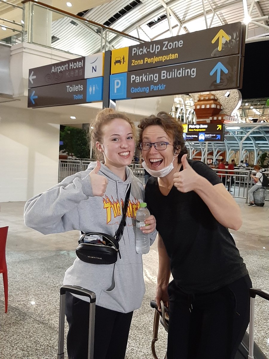 clugten's tweet photo. Bali International airport is not deserted! My friends from the Netherlands arrived last night (14 March). #Bali #baliholiday #indonesia #coronabali https://t.co/hs2K1CcuGC