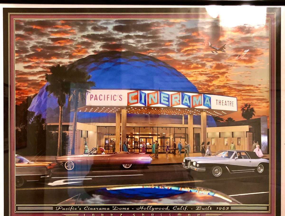 Back when it was released #HTWWW was shown  at the #CinermaDome #TCMParty.
 I just bought this cool poster at the #PetersenAutomotiveMuseum   Check out the pink #Cadillac #CoupdeVille and #StutzBlackhawk parked OT front #OnceUponATimeInHollywood !!