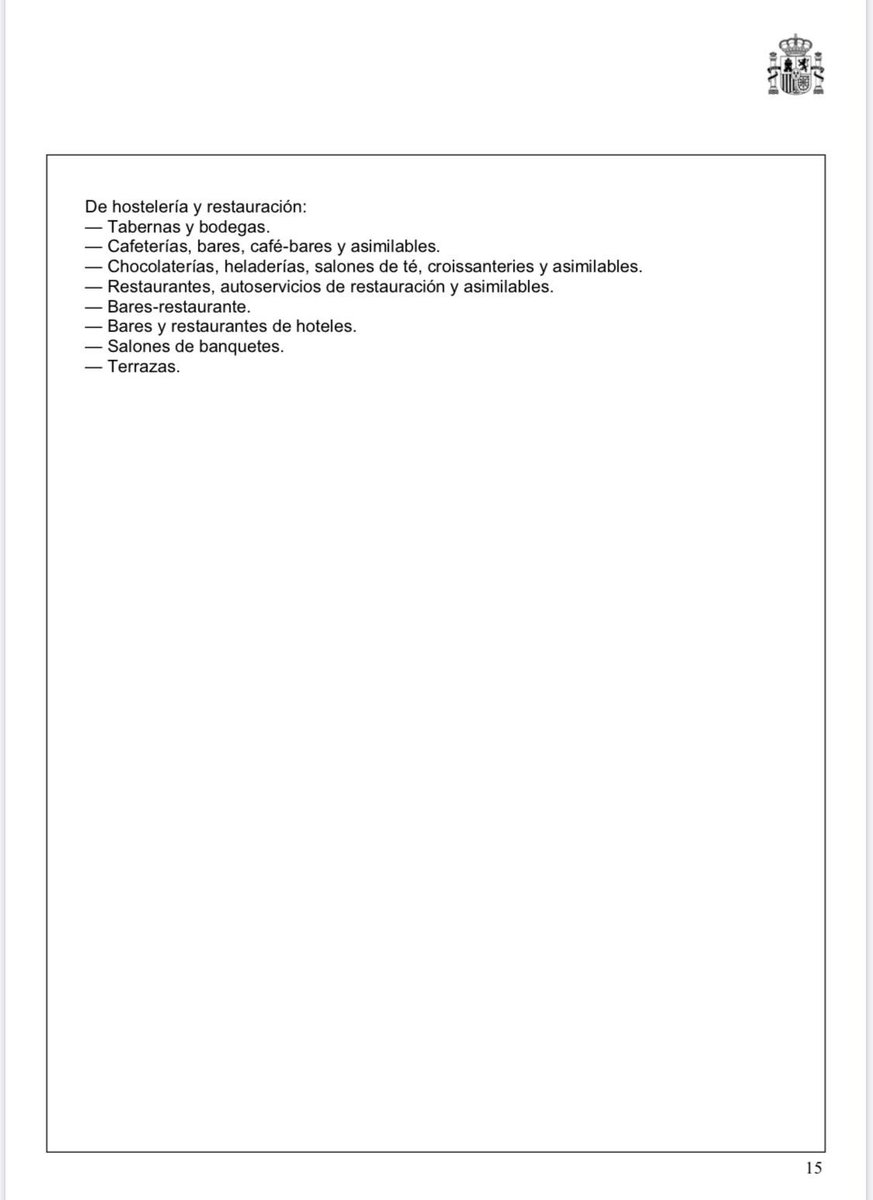 ipuras's tweet photo. Según el Real Decreto, estos son los establecimientos comerciales que tienen que cerrar. Esto excluye totalmente al pequeño comercio; no solo peluquerías o tintorerías, también a tiendas de electrodomésticos, librerías, tiendas de muebles, talleres, etcétera.

#EstadoDeAlarma https://t.co/XHqwdc5AZg