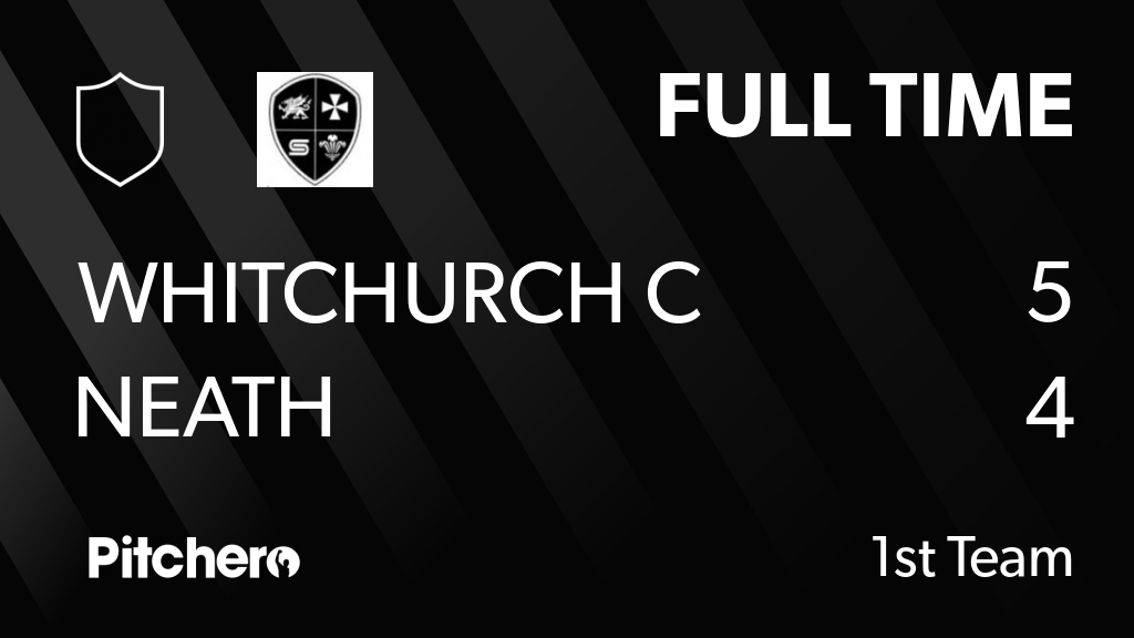 FULL TIME: Whitchurch C 5 - 4 Neath
#WHINEA #Pitchero
pitchero.com/clubs/neathhoc…