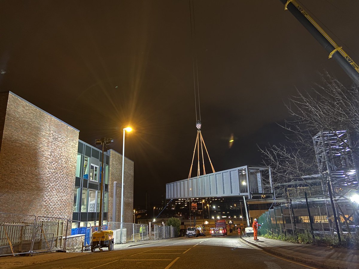 LiLawson85's tweet photo. Not an average Saturday night but huge congratulations to our #Dixonstrinity team for completing the new addition to the Chapeltown skyline! 🏗 Feeling proud of the team tonight! https://t.co/d4bhjYxDjF