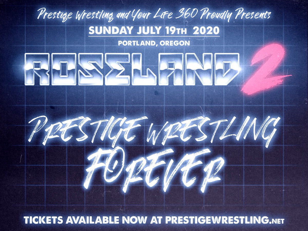 Prestige Wrestling (@wrestleprestige) on Twitter photo ROSELAND 2: PRESTIGE WRESTLING FOREVER
Sunday, July 19th
<a href="/roselandpdx/">Roseland Theater</a>
Tickets: prestigewrestling.net
More info & updates coming soon! ROSELAND 2: PRESTIGE WRESTLING FOREVER
Sunday, July 19th
<a href="/roselandpdx/">Roseland Theater</a>
Tickets: prestigewrestling.net
More info & updates coming soon!