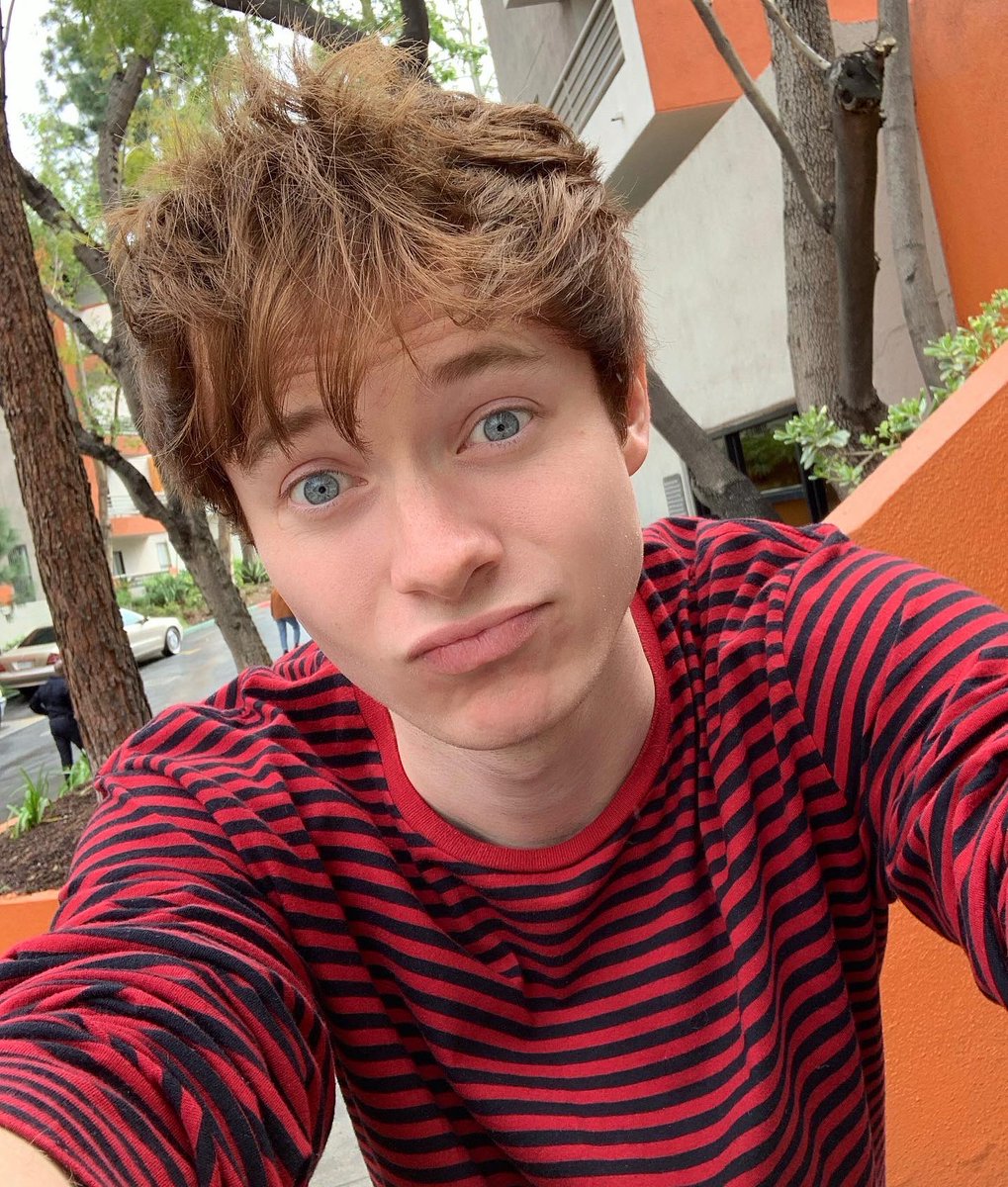 SamGolbach's tweet photo. brown hair sam is here. Time to channel my inner Eric Forman https://t.co/FUOzm3PCLN