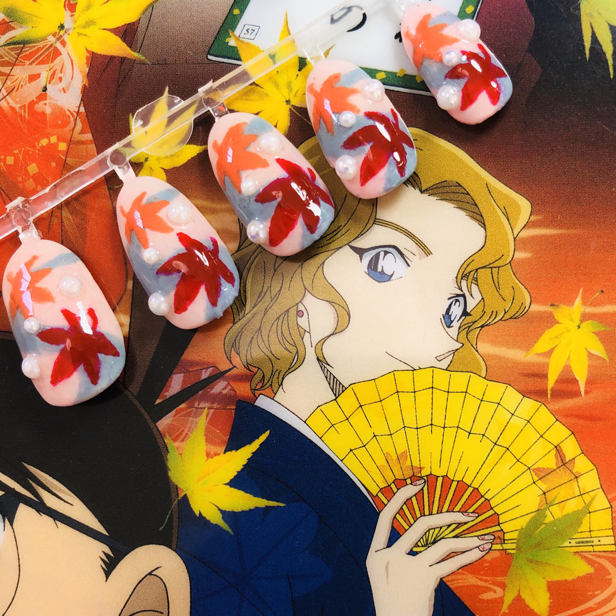 名探偵コナン から紅の恋歌 扇子