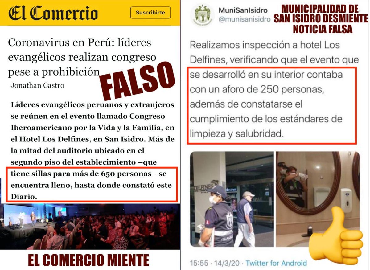 fkrklect's tweet photo. Fake news de medios guaripoleras: decían que +d 600 personas fueron al Congreso Iberoamericano de la Vida y la Familia, cuando realidad es que fueron 250 de acuerdo a fiscalizadores de ⁦⁦@munisanisidro⁩ .

Pretendían cerrar a la mala a evento que no convenía al gobierno. https://t.co/CTEAJ3x7q7