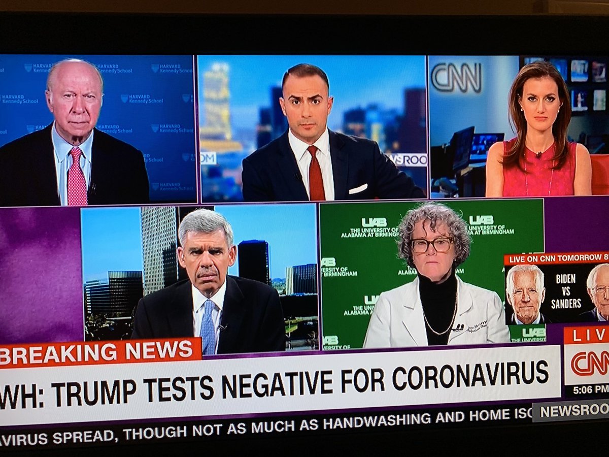Dr ⁦<a href="/DrJeanneM/">Jeanne Marrazzo</a>⁩ on ⁦<a href="/CNN/">CNN</a>⁩ now dropping knowledge about #coronavirus.  How we as a nation should respond, what we should do. Going to Q and A now. Well done!