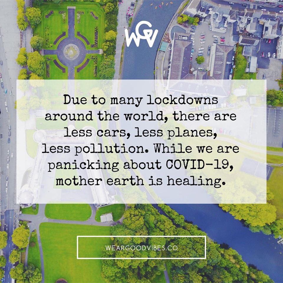 NadCorella's tweet photo. Mother earth is healing from all of us, Humans 🌎 #PrayForPhilippines #Covid_19PH #MMLockdown https://t.co/D51WVUVONR