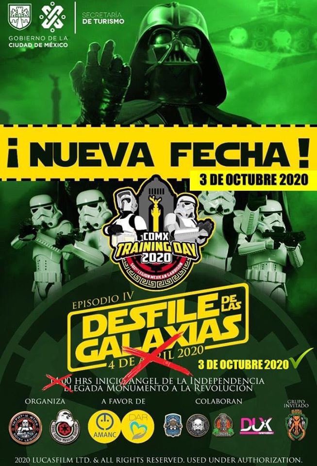 MexicanGarrison's tweet photo. Atención a todos los ciudadanos imperiales: Con el fin de promover la cooperación y colaboración para la seguridad de todos, emitimos este aviso importante con respecto al Desfile De Las Galaxias
#501st #501stMX #501stLegion #TrainingDay2020 #TrainingDayCDMX #DesfileDeLasGalaxias https://t.co/KMvOyx29Pd