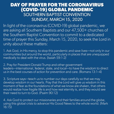 ronniefloyd's tweet photo. How should you pray about the national and global crisis? How can a church pray for this national and global crisis? Consider these things. https://t.co/X1oTwixTA1