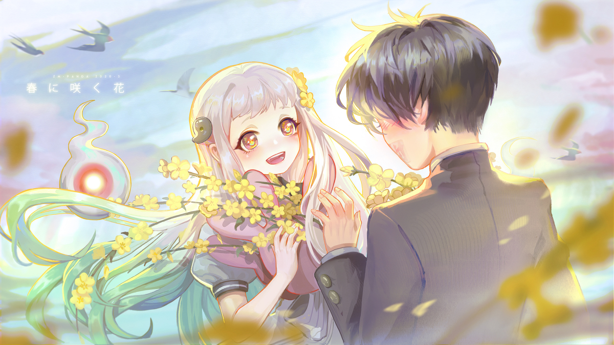 Panda Zm 春が来ました 花子君 地縛少年花子くん 地缚少年花子君 插画 头像 场景 画画 板绘 花宁 壁纸https T Co 99jya3ltka