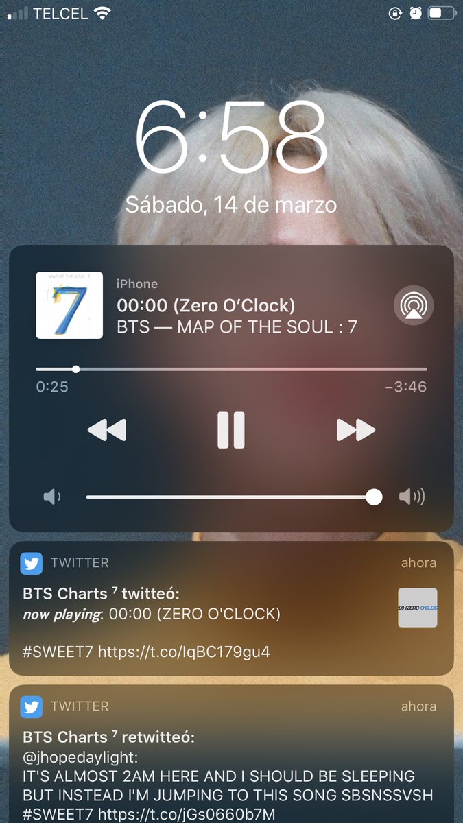 Bts Charts On Twitter 𝙣𝙤𝙬 𝙥𝙡𝙖𝙮𝙞𝙣𝙜 00 00 Zero O Clock Sweet7