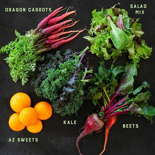 Loving theses colors in this week’s CSA share and dreaming of all the potential recipes. 
If you’re looking to add more local produce into your meals, and enjoy trying new recipes and dishes, a CSA share could be for you. 
Our next 12 week session begins… ift.tt/33quQby