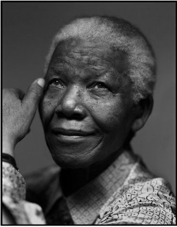 "If twenty-seven years in prison have done anything to us, it was to use the silence of solitude to make us understand how precious words are and how real speech is in its impact on the way people live and die."- Nelson Mandela Photo: Mark Seliger