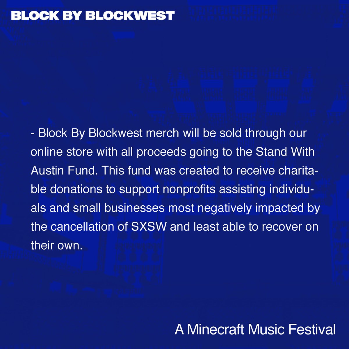 BLOCK BY BLOCKWEST 2020 PLZ SHARE. OFFICAL LINEUP AND DATE COMING SOON