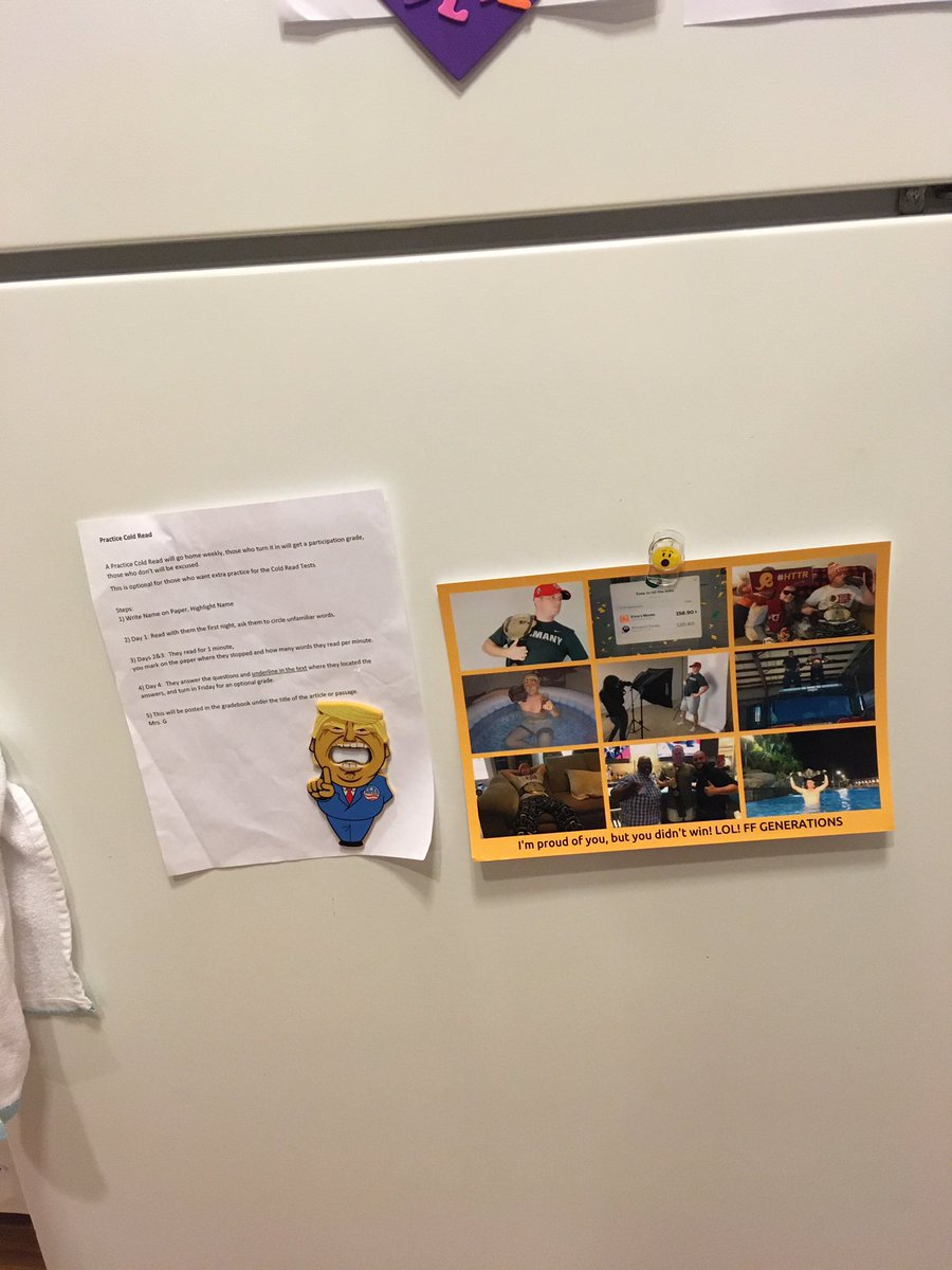 RichCrites's tweet photo. @DEERSnBEERS @Zzz_eke YEEEEES! ✊🏻#HangItOnTheFridge Noah, Colt, &amp; @Steph_Crites_’s is on the fridge. 🤣 @troydodd @doddism where’s yours?!?!? 😁❤️ #TheChampIsHere #FFChamp https://t.co/YLt08tHKyu