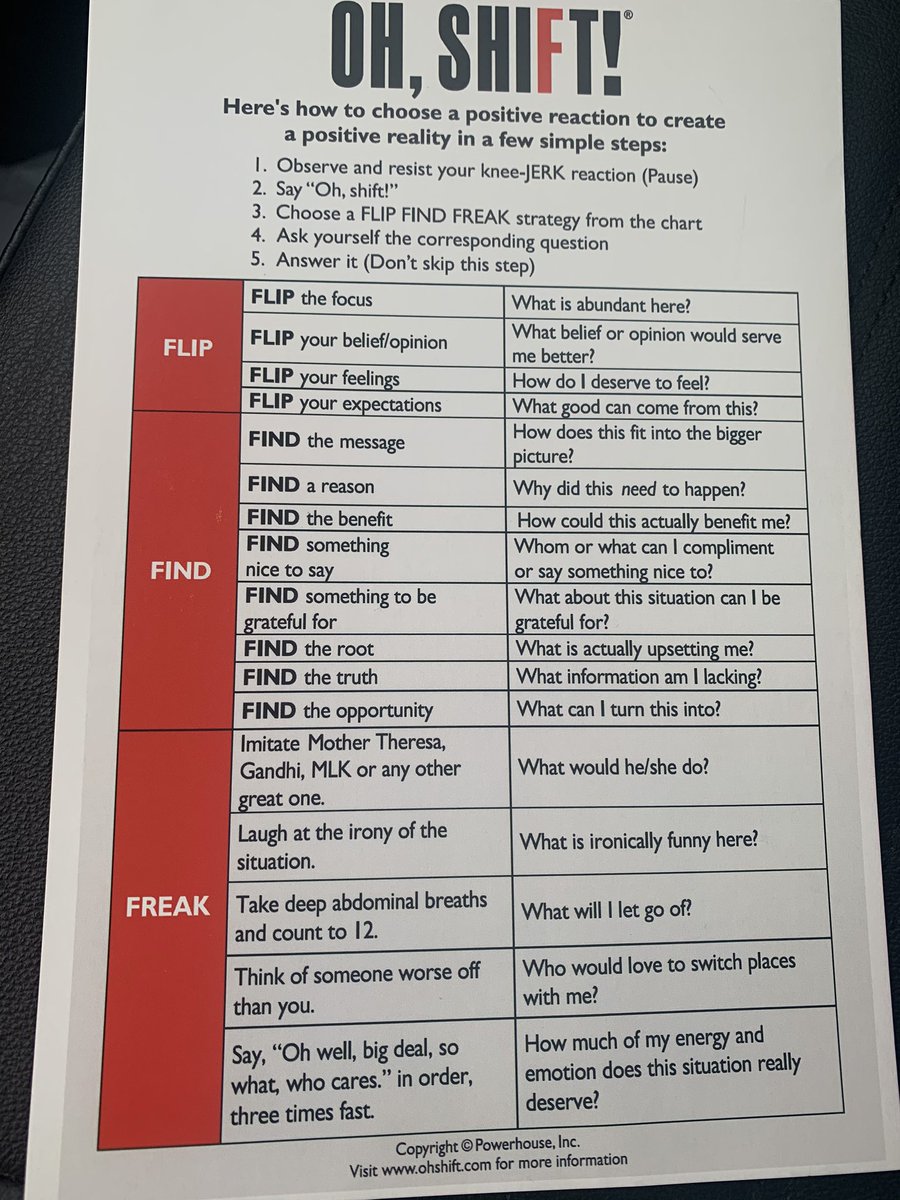 JensenCoach's tweet photo. Jennifer Powers spoke at #WACA2020 and passed these out. I have a feeling I will be using this a lot in the next 6 weeks. #PositiveReaction #PositiveReality https://t.co/rLdqkjWryq