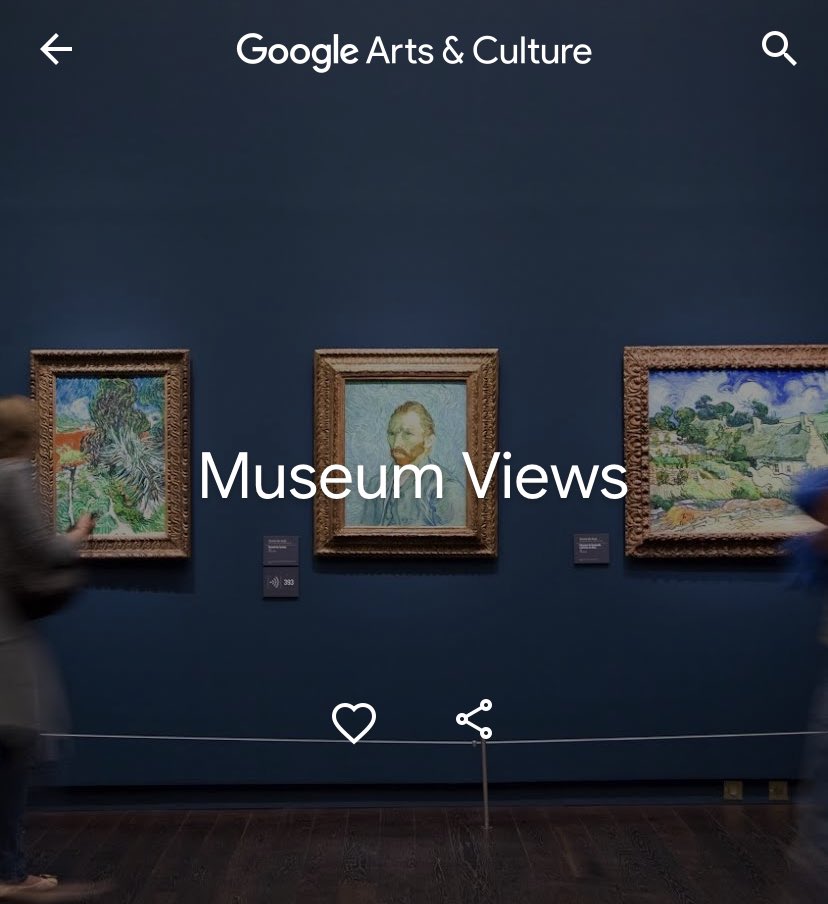 **a note on google museum views: this is a really excellent resource for those who live far from major museums or can’t travel. you can take 3D tours of arts institutions and zoom in to the brushstroke level on thousands of masterworks. my profs used an early version in school.