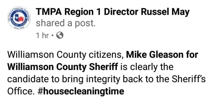 46307X's tweet photo. This is a great endorsement for #MikeGleason2020! https://t.co/kEj6xnCOZy
