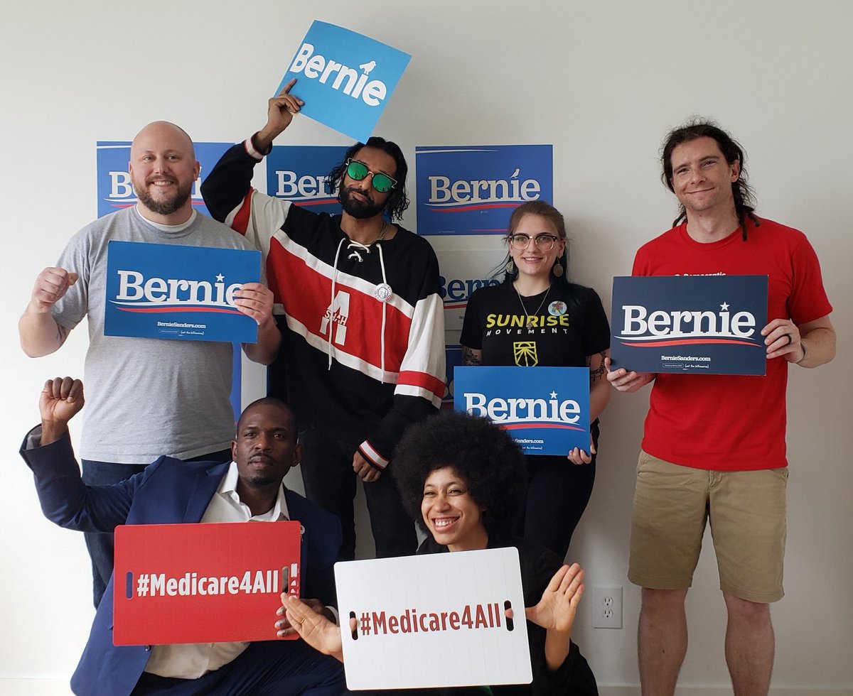 Xi4Atlanta's tweet photo. Want to send a yuge THANK YOU to everyone who helped pull off today's #GAforBernie GOTV Livestream, including our organizers, speakers, hosts, and everyone who tuned in! We're already over 2,500 views on Facebook and IG, and have reached over 8,000 people. #NotMeUs https://t.co/Jf6u5usxLA