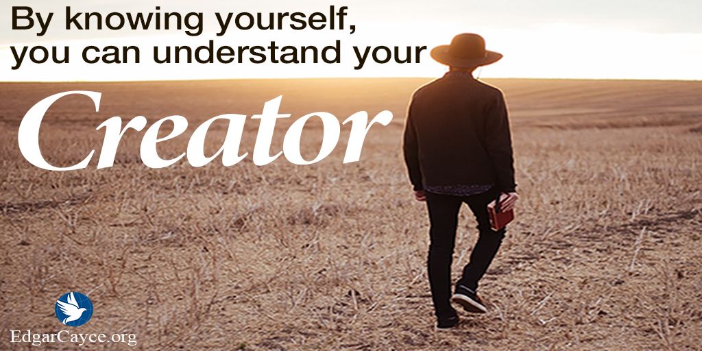 EdgarCayceARE's tweet photo. The study from the human standpoint, of subconscious, subliminal...soul forces, is the great study for the human family...man will understand its Maker when it understands its relation to its Maker, and it will only understand that through itself...  #EdgarCayce reading 3744-4 https://t.co/NYwvYqO7aE