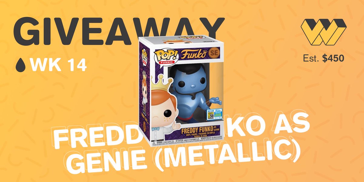 SpaceForceGamin's tweet photo. You can win Freddy Funko as Genie (Metalic) by entering the weekly drop on the Whatnot app from @realwhatnot. Drop closes Thursday at 6pm PT. https://t.co/wlfwtYBRk4 https://t.co/7zDohe6xwr