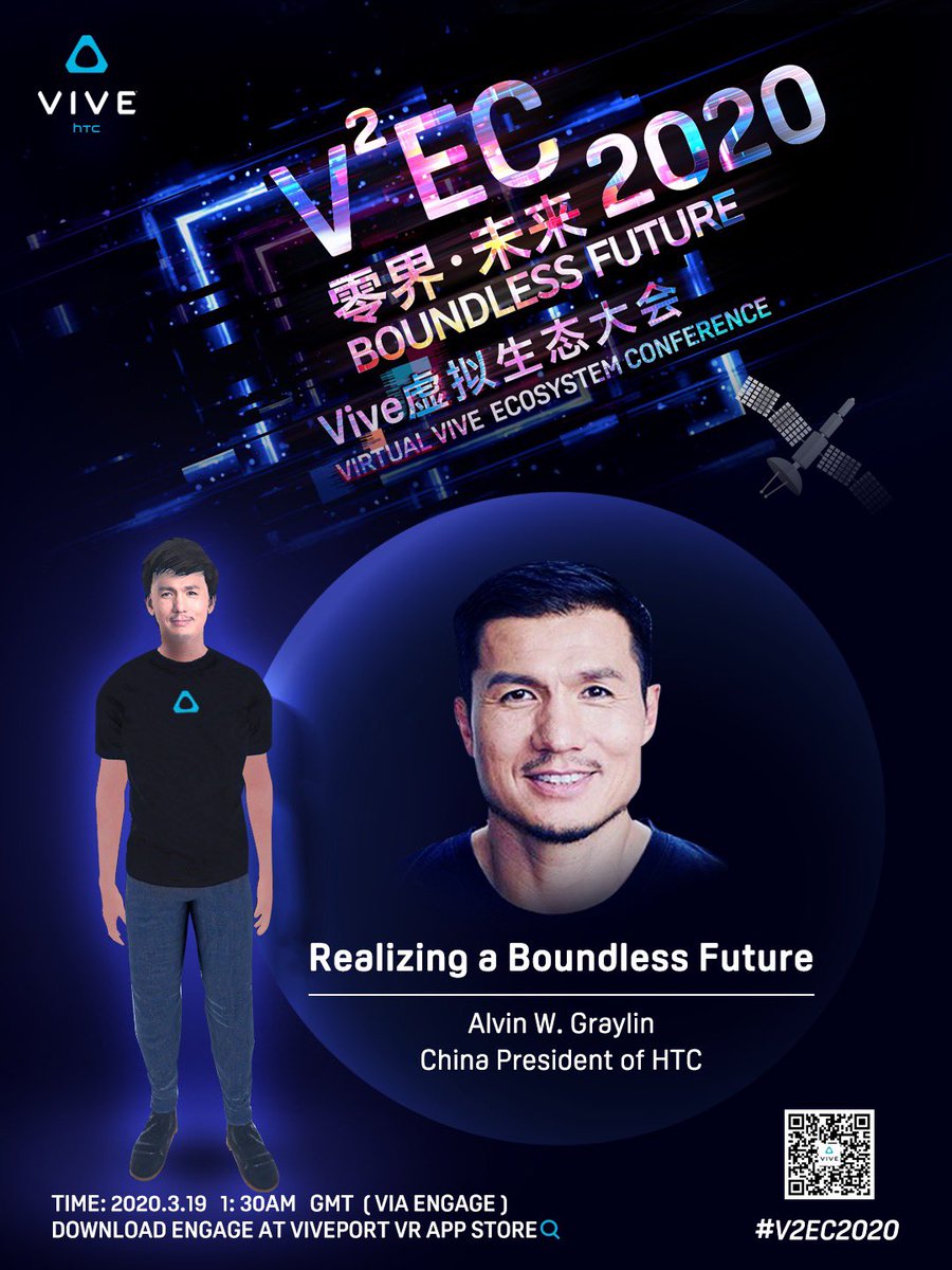 AGraylin's tweet image. #V2EC2020 Join us next week  in #VR or on PC for a very different industry #conference that is 100% conducted #virtually w/ speakers &amp;amp; guests live from around the world all able to talk/interact in real-time. The #Future of industry events is here!👍 ➡️ htc-vive.mikecrm.com/zKgh3os