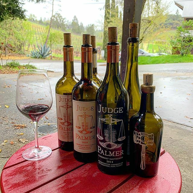 wynnewin's tweet photo. A private #winetasting with talented #winemaker Palmer Emmitt of @judgepalmerwine was all the society I needed yesterday. Well, that and his #sauvignonblanc, #fiano, #cabernetsauvignon, #grenache, and delightful version of #Madeira. 🍷 https://t.co/blpbI2cIWL https://t.co/O8A9Bz9maT