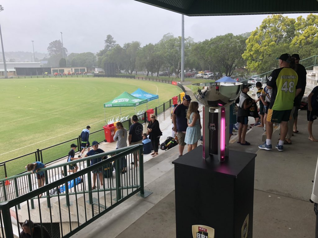 NottherealGOAT's tweet photo. The #BBL09 Trophy tour rolls on in Northern NSW today out and about at the Coast Vs Country Rep fixtures here on the Far north coast  a fantastic opportunity for kids and parents alike to get a look at the silverware.  @SixersBBL @SixersWBBL #smashemsixers 😌🏆🥇 https://t.co/HyLdHkOPXq