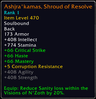 LowMobile_80's tweet photo. Check out this item I just got! [Ashjra'kamas, Shroud of Resolve] #Warcraft https://t.co/GP5zM5ix2j