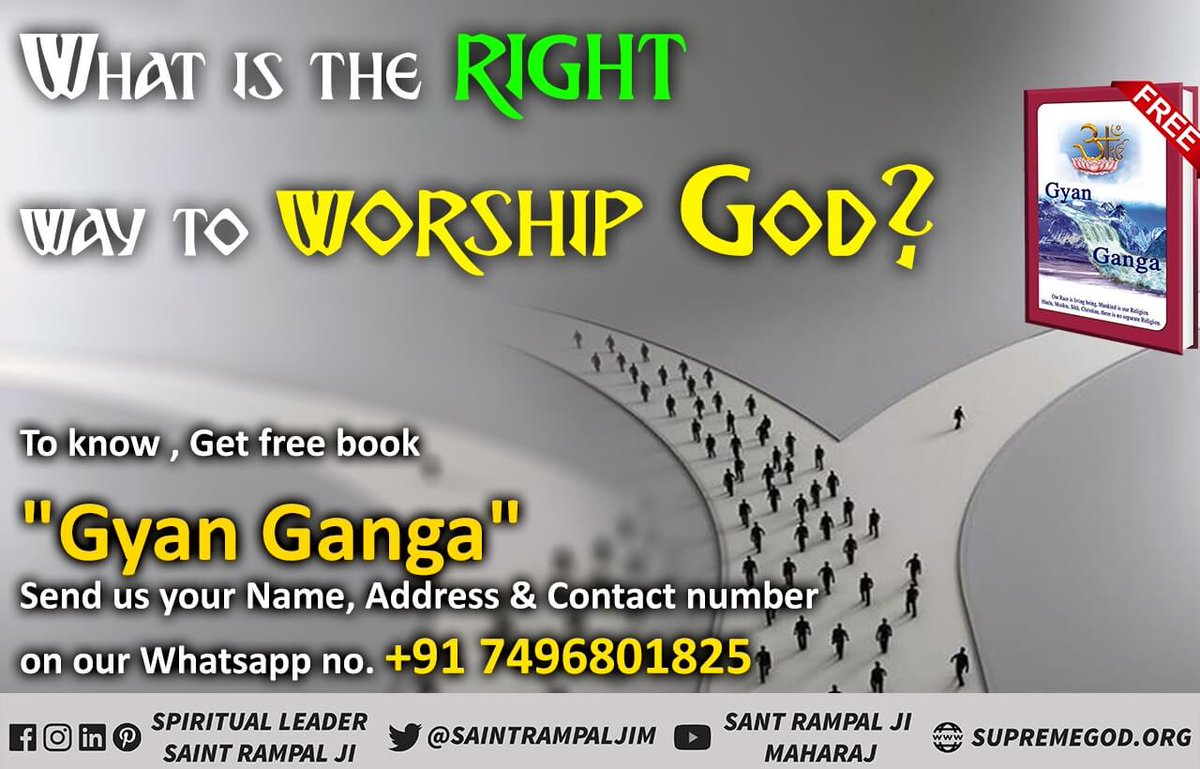 rajaji_official's tweet photo. How did the Universe created?
To know with proof
Must read sacred book 
#GyanGanga_RiverOfKnowledge
Watch Also 
Sadhna tv at 07:30 pm https://t.co/nyNG03qJ4k