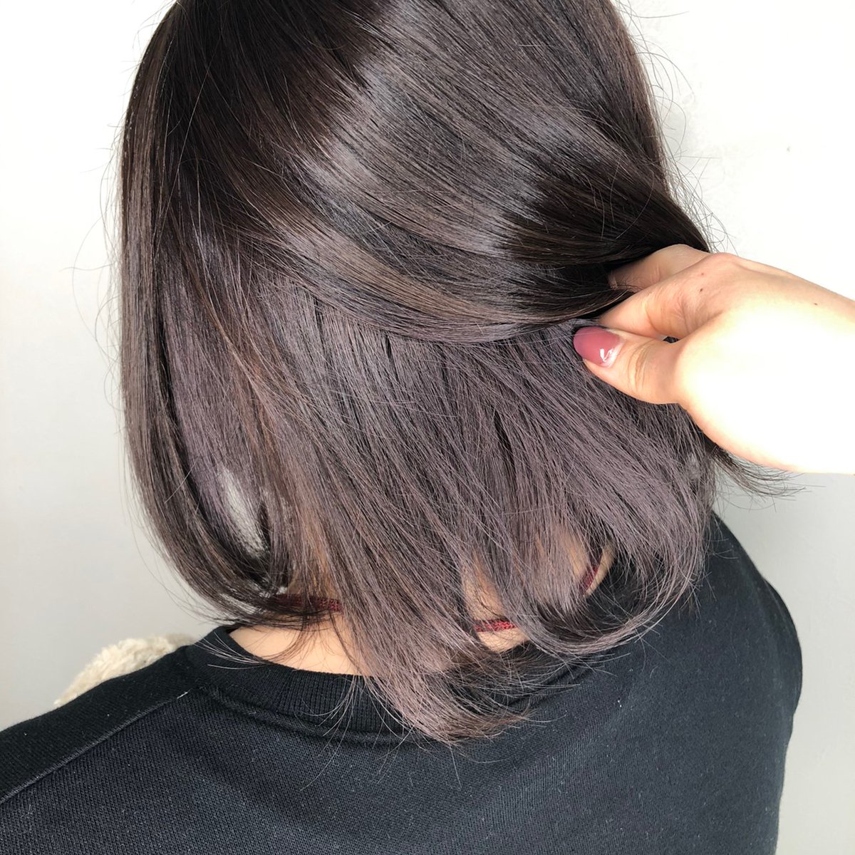 ゆーcan 工業系アラサー 急遽 お通夜になったから インナーカラー大人しめ