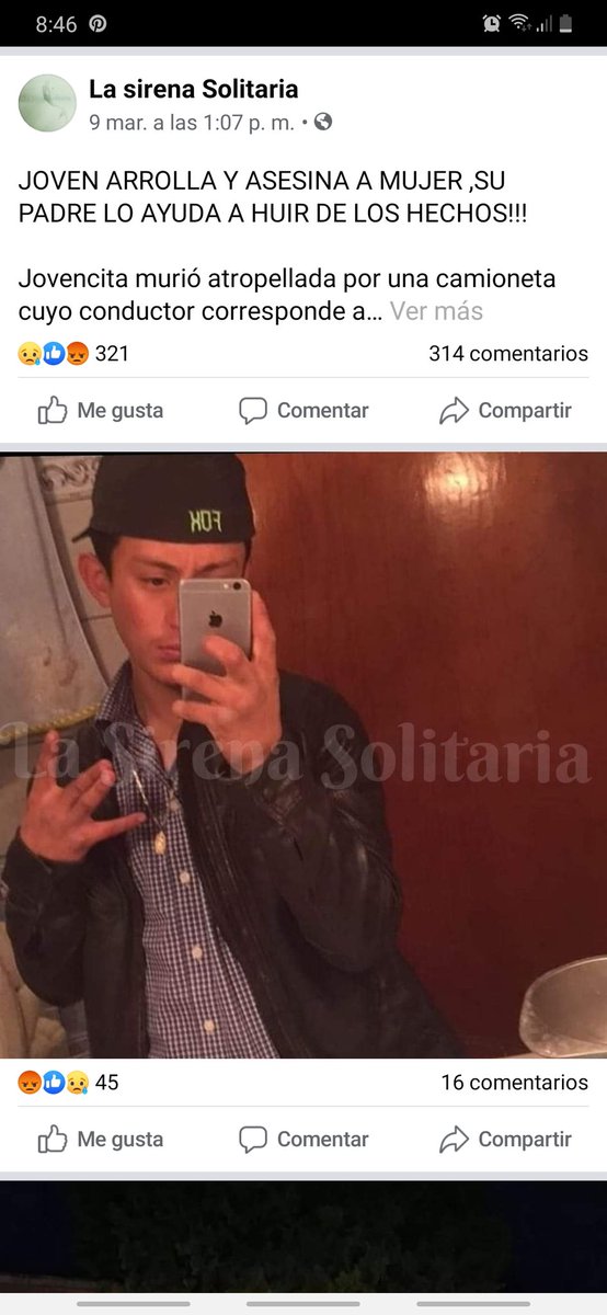 Amigos el fin de semana pasado Javier Quiñonez Panuco atropelló a Lety Carrillo dejándola sin vida y dándose a la fuga, háganlo viral para que pague por lo que hizo #JusticiaParaLety