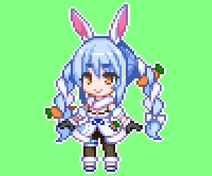 にーんじんにーんじん 
#ぺこらーと #ドット絵 #pixelart 