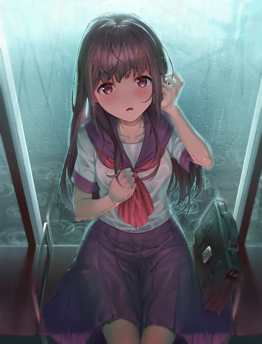 「天気予報、ハズれちゃったね...」
最近、雨がよく降りますよね。
#イラスト 
