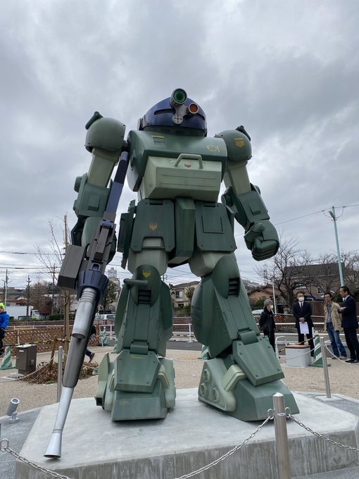 Jr稲城長沼駅前に実物大 スコープドッグ 登場 製作費2500万円も市の負担はゼロの理由 Itmedia News