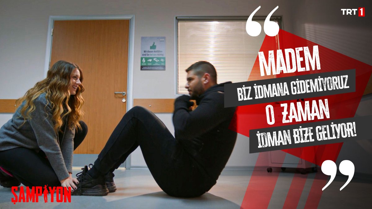 “Madem biz idmana gidemiyoruz, o zaman idman bize geliyor!”
#Şampiyon 🥊
<a href="/trt1/">TRT 1</a>